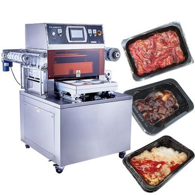 품질  cooked food skin vacuum packing machine ready meal vacuum tray sealer ready meal vacuum sealing machine 공장